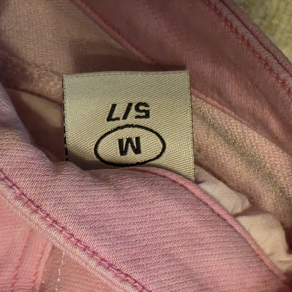 A.R. Jeanz Pink Distressed Women's Stacked Jeans - Picture 3 of 3